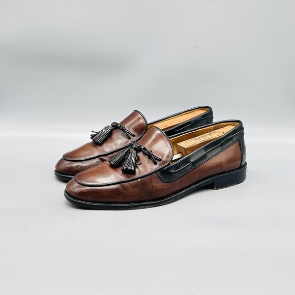 Johnston & Murphy Shoes Mens 9.5 Leather Cellini Tassel Loafers Dress Slip On main image 10